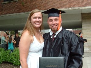 Rob and Mandy at 2010 UC graduation